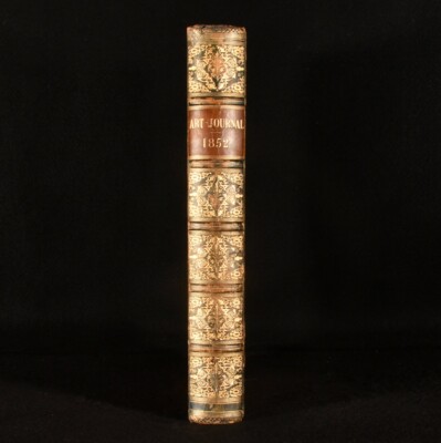 1852 The Art-Journal New Series Engravings Volume IV Half Calf Vernon Gallery-image