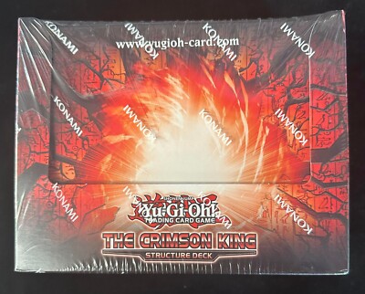 KONAMI YU-GI-OH 2023 CRIMSON KING STRUCTURE DECK DISPLAY 8 Decks Factory Sealed-image