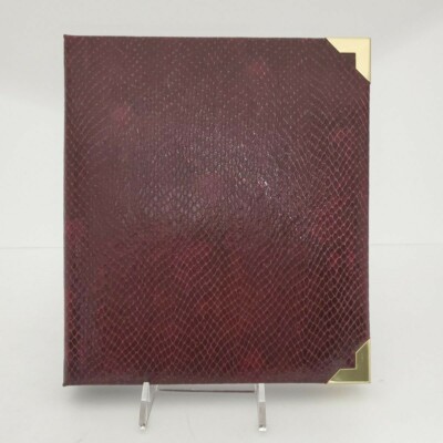 New Leather Bound Photo Album, Post bound, Expandable, by Melannco International-image