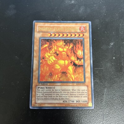 Yu-Gi-Oh! TCG Infernal Flame Emperor Structure Deck Sd3-En001 1st Edition Ultra-image