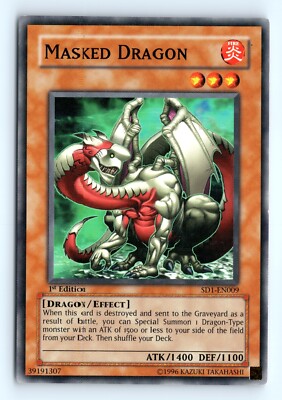 Yu-Gi-Uh Masked Dragon #SD1-EN009 Structure Deck: Dragon's Roar tcg LP-image
