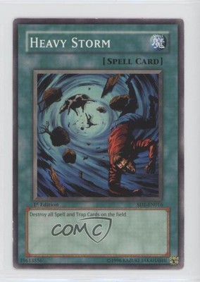 2005 Yu-Gi-Oh! Dragon's Roar Structure Deck 1st Edition Heavy Storm 0p5r-image