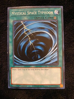 Mystical Space Typhoon NM SDSA 1st Structure Deck: Sacred Beasts Yugioh-image