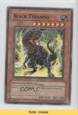 Black Tyranno 1st Ed. YuGiOh Dinosaur's Rage Structure Deck #SD09-EN008 READ 0b5-image