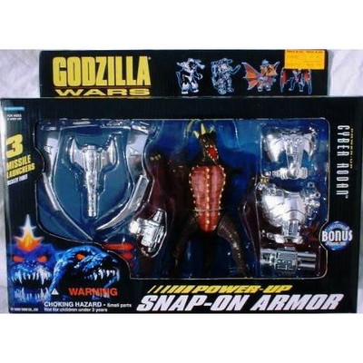 Godzilla Wars Cyber Rodan Action Figure With Power-Up Snap-On Armor 1995 Trendma-image