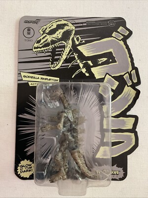 Godzilla Skeleton Glow ReAction Figure Super 7 NIB UNPUNCHED-image