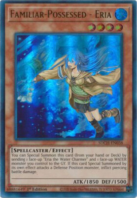 Yu-Gi-Oh Card - SDCH-EN038 - FAMILIAR-POSSESSED - ERIA [Alternate Art] NM/Mint-image