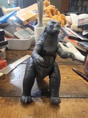 PLASTIC GODZILLA WBEI TOHO ACTION FIGURE JAPANESE MOVIE MONSTER MOVING TAIL -image