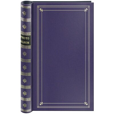 Spiral Bound Photo Album 300 Bi-Directional Memo Pockets Hold 4x6 Photos, Bay...-image