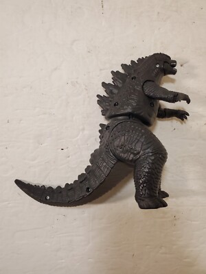 Toho Godzilla Action Figure 6.5” wbei. black gray monster  Torso moves up & down-image