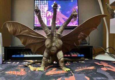 SHF SHM Godzilla King of Monsters King Ghidorah Three-Headed Dragon Action Toys-image
