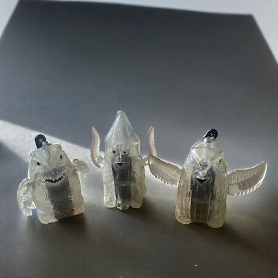 3x GODZILLA Lightning Spark FRICTION Atomic Breath Fire Keychain Figure-image