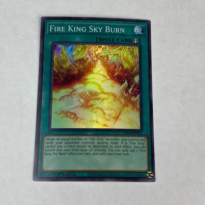 yugioh Fire King Sky Burn SR14-EN025 Fire Kings Structure Deck 1st Edition Rare-image