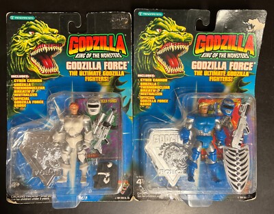 1994 NEW Trendmasters Godzilla Force Michael Van Horn & Margaret O’Brien Figures-image