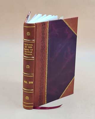 Journal Of The Society For Psychical Research Volume V.17 (1915- [Leather Bound]-image