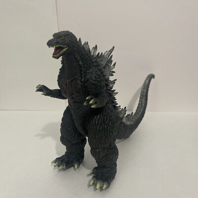 Godzilla Action Figure Black Grey Silver White - 7.5” Tall & ~12” Length - Parts-image