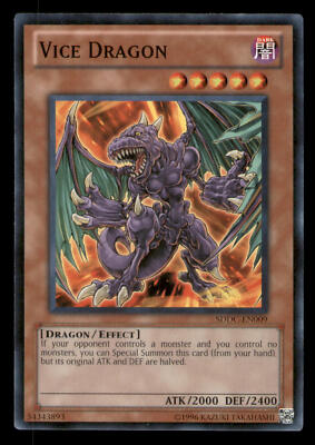 Yugioh Vice Dragon #SDDC-EN009 Structure Deck: Dragons Collide LP-image