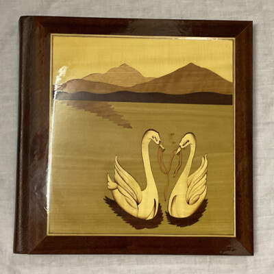 Vintage Louis Vuitton Lesther Bound Wooden Inlaid Marriage Photo Album/Scrapbook-image