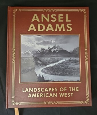 ANSEL ADAMS Landscapes of the American West Leather Photo Book Quercus -image