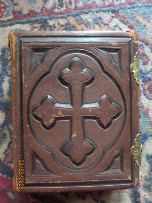 Vintage Old Photo Album Late 1800S Early 1900S Leather Bound-image