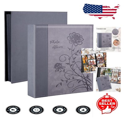 200-Page Leather Photo Album for 1000 4x6 Photos - Elegant and Versatile-image