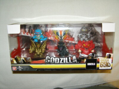 Godzilla Bandai 65th Anniversary mini figure set of 6 2019-image