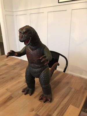 Vintage GODZILLA MONSTER Dor Mei 14” Action Figure Toy Poseable Dormei Very Clea-image