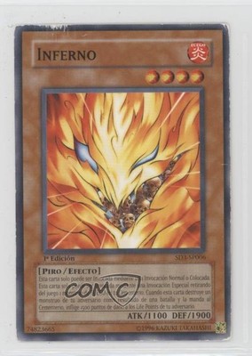 Inferno Spanish 1st Ed. YuGiOh Blaze of Destruction Structure Deck 2005 00gy-image
