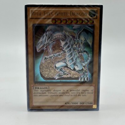 Yugioh Saga of Blue Eyes White Dragon 1st Edition Structure Deck Loose Sealed!-image