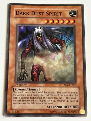 1st Edition Dark Dust Spirit - SD2-EN004 - YuGiOh! Zombie Madness - LP-image