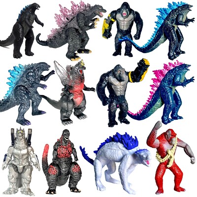 Brand New Set of 12 Godzilla x Kong: The New Empire, Toys Action Figures-image