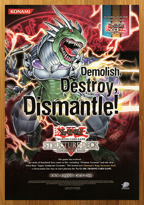 2006 Yu-Gi-Oh! Structure Deck Dinosaur's Rage TCG Print Ad/Poster Trading Cards-image