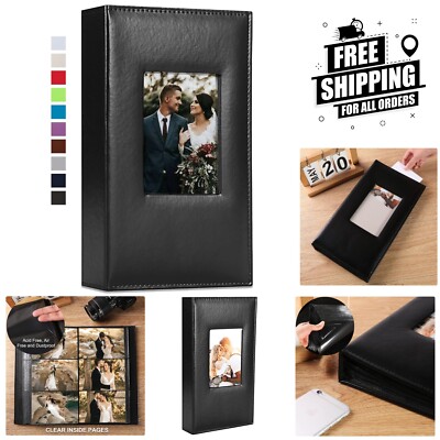 Leather Cover Photo Album for 300 Photos - Perfect for Every Occasion-image