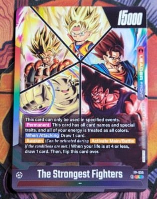 The Strongest Fighters FP-030 Tournament Leader Promo	Dragon Ball Card Fusion Wo-image