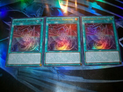 3x Cybernetic Horizon 1st Edition Ultra Rare SDCS-EN046 Yu-Gi-Oh!-image