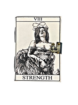 Handmade Rustic Leather Journal Notebook Bound Writing Diary Sketch Deckle Book-image