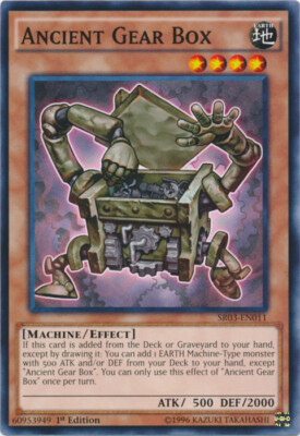 Yugioh! LP Ancient Gear Box - SR03-EN011 - Common - 1st Edition Lightly Played, -image