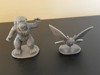Mini Godzilla figure and Mini Mothra Figure perfect Godzilla Cake Toppers Set A-image