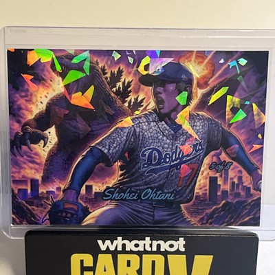 Shohei Ohtani With Godzilla 2025 Customheat Anime Card Diamond Ice 5 of 8 /8-image