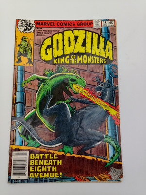 Marvel Comics Group 1978 Godzilla King Of The Monster #18 Fugitive In Manhattan-image