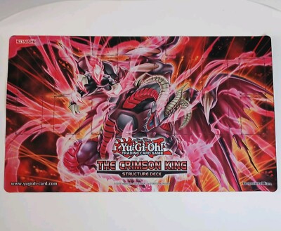 Yugioh Official Konami The Crimson King Structure Deck Playmat -image