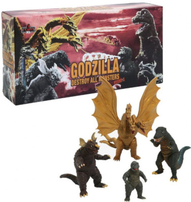 Godzilla Destroy All Monsters 5 Points XL Action Figures Deluxe Box Set MEZCO-image