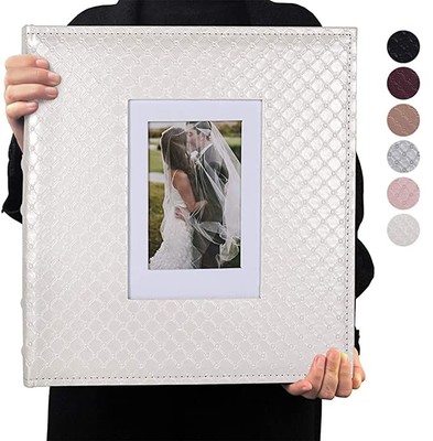 RECUTMS Photo Album 4x6 Holds 600 Photos Button Grain Larger Capacity Leather-image