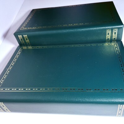 Thompson USA Photo Books Green Faux Leather Hold 100 Plus 5x7 Photos Never Used-image