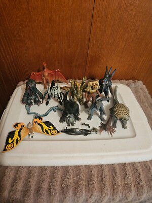 bandai godzilla final wars battle g full set. 16 monsters, zilla, ceaser, ebira-image