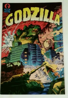 Godzilla #4, Nov 1988, Dark Horse Comics, part of a 6 issue Limited Series-image