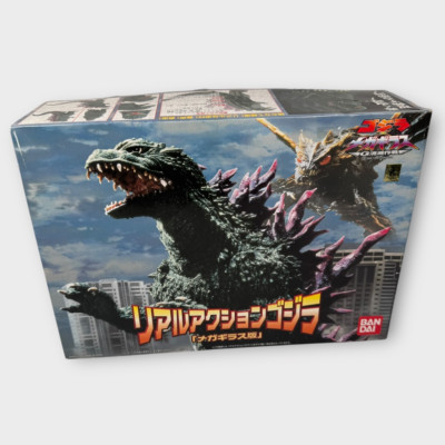 2000 Bandai Real Action Godzilla v Megaguirus Real Action Figure New in Open Box-image
