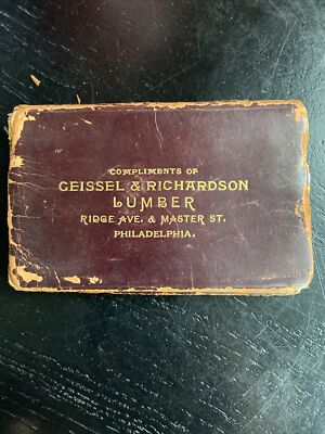 Vintage 1892 Ceissel & Richardson Lumber Leather Pocket note book-image