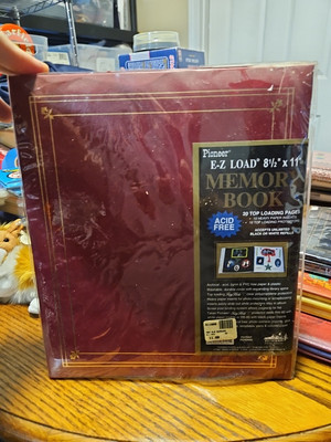 Pioneer Memory Book Leatherette Post Bound Albums 12 X 12 Burgundy Red - G2-image