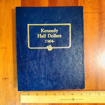 Whitman Coin Album 9127 Kennedy Half Dollar Collecting 1964 - 4 Page CLEAN CLEAR-image